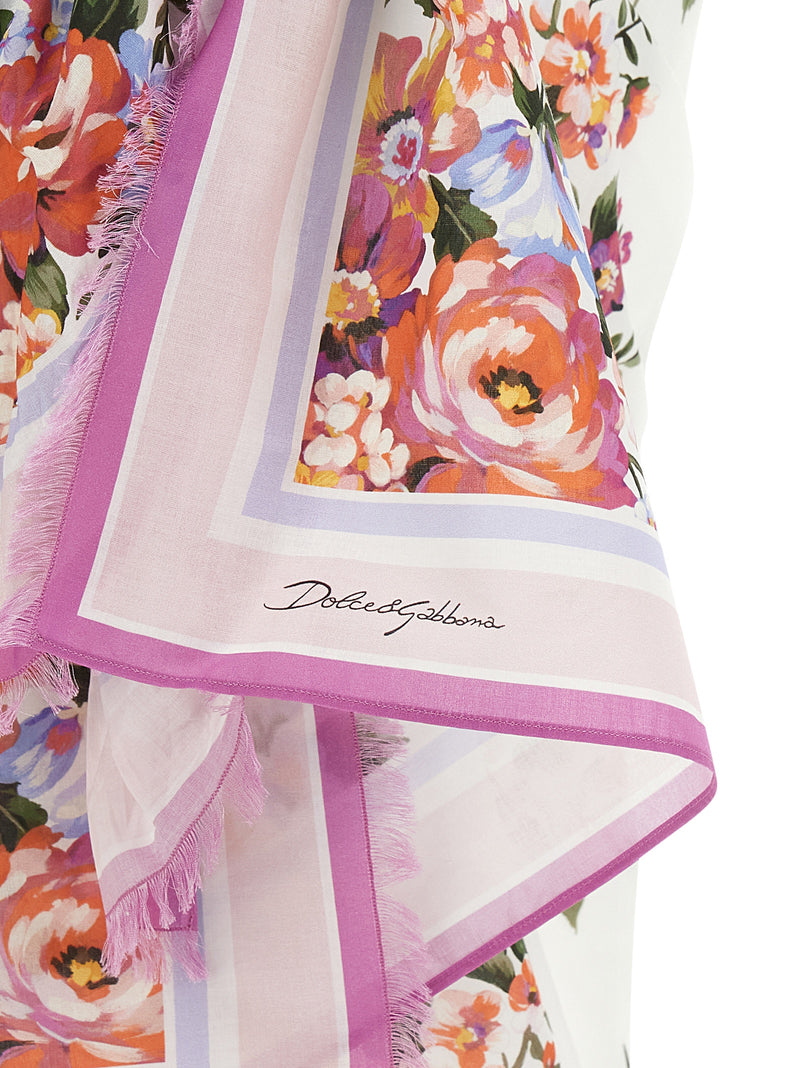 Dolce & Gabbana Multicolor Cotton Skirt - Unique Floral Design
