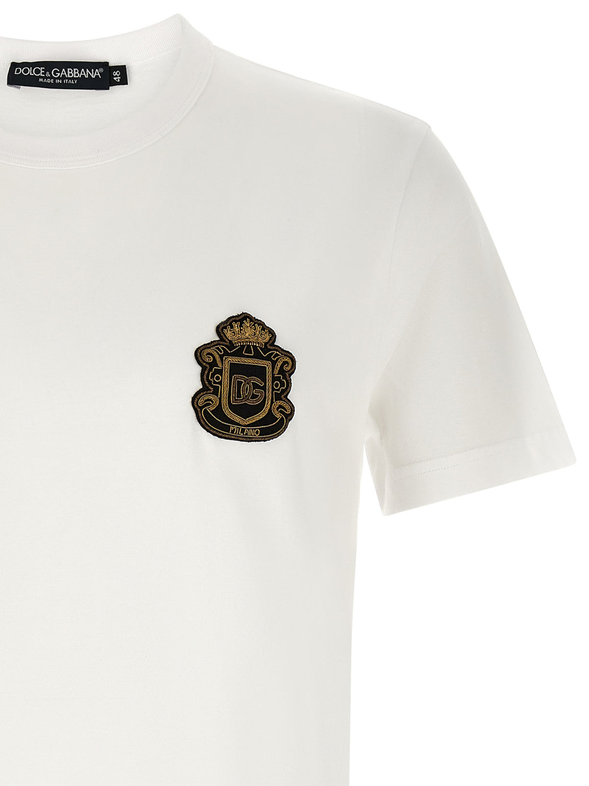 Dolce & Gabbana White Cotton T-Shirt - Iconic Style for Men