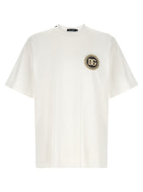 Dolce & Gabbana White Cotton T-Shirt for Men