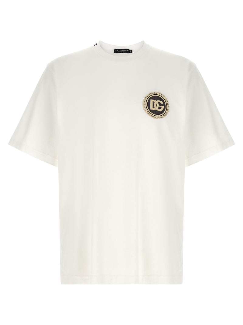 Dolce & Gabbana White Cotton T-Shirt for Men