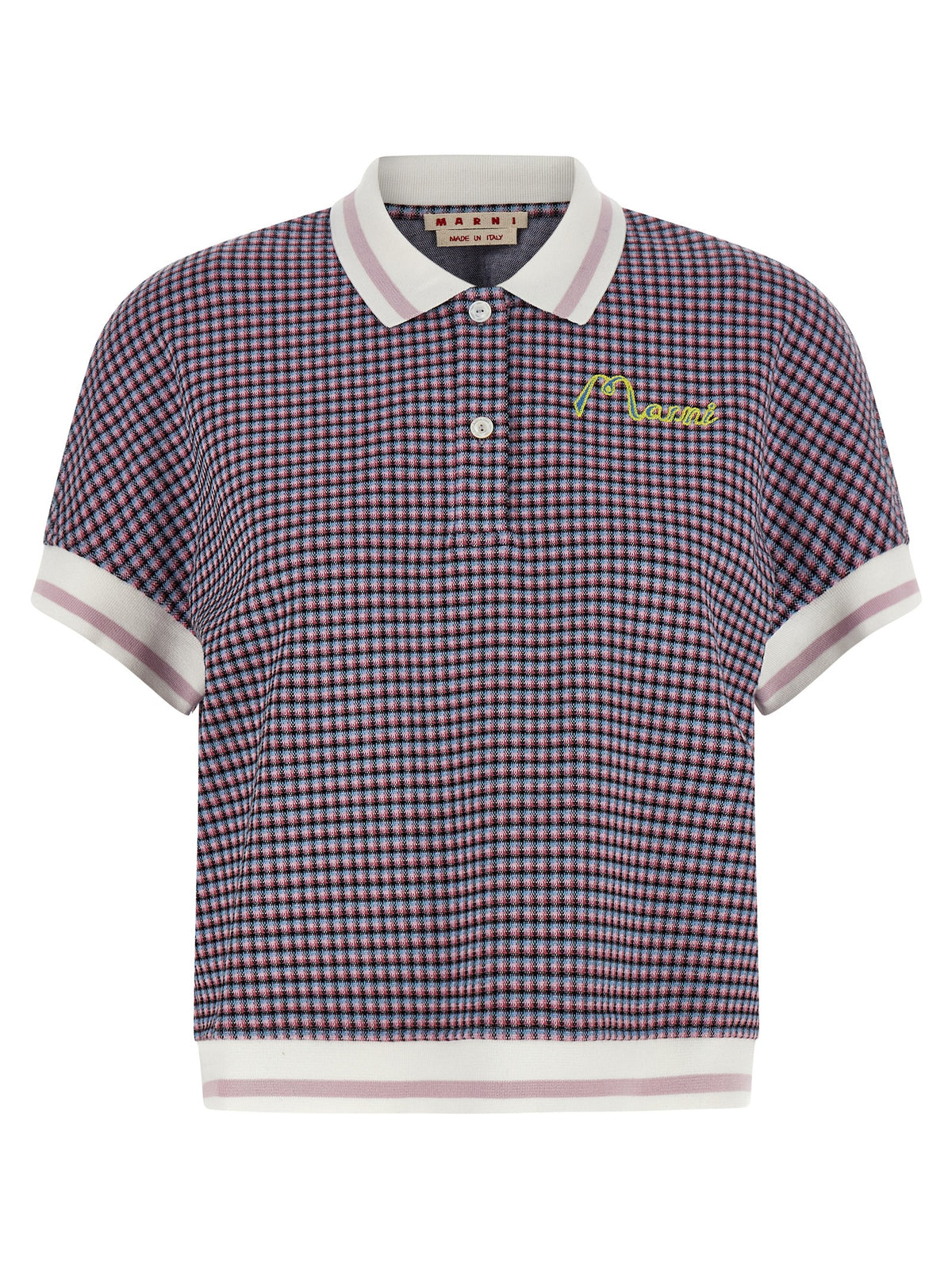 Marni Multicolor Viscose Polo Shirt
