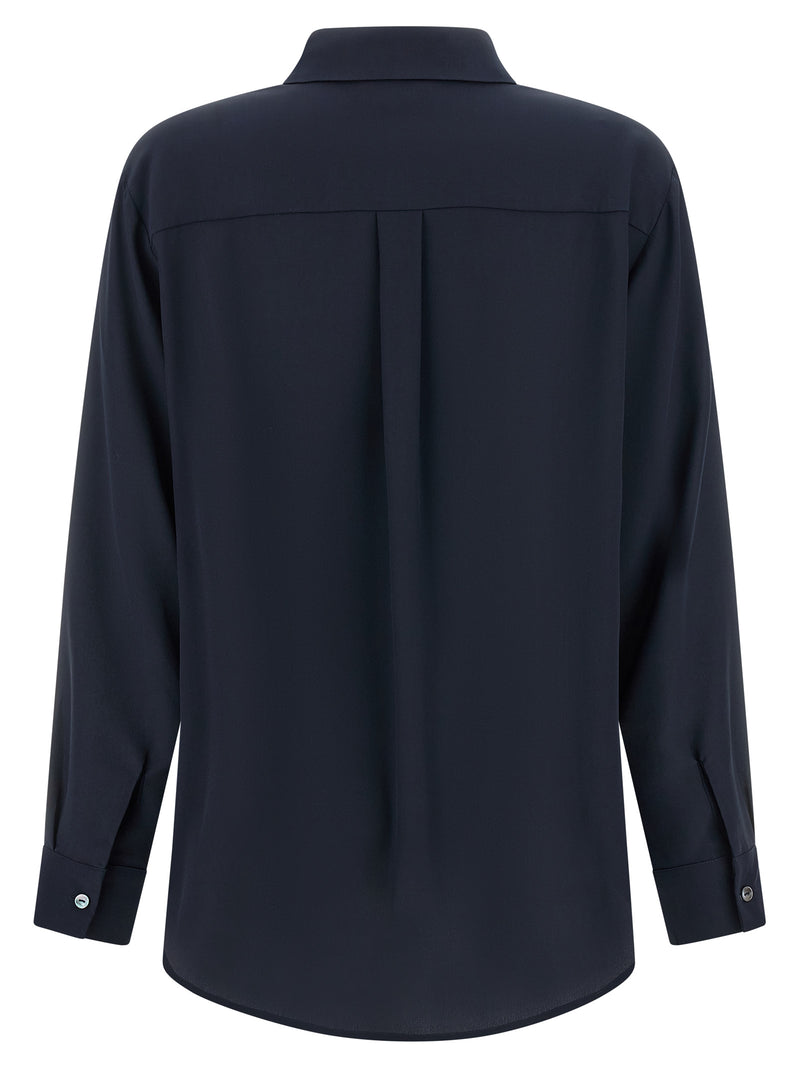 P.A.R.O.S.H. Sweet26 Blue Silk Blouse for Women