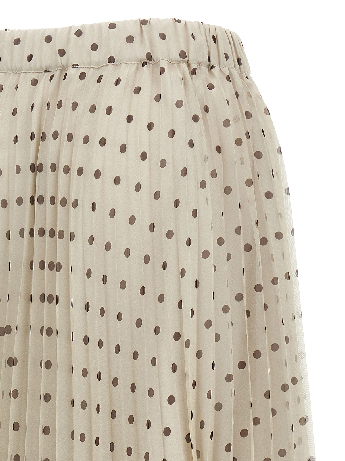 Mini-jupe P.A.R.O.S.H. en polyester beige