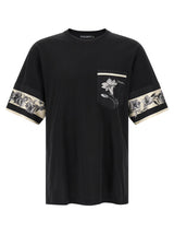 T-shirt à manches longues en coton noir Dolce & Gabbana