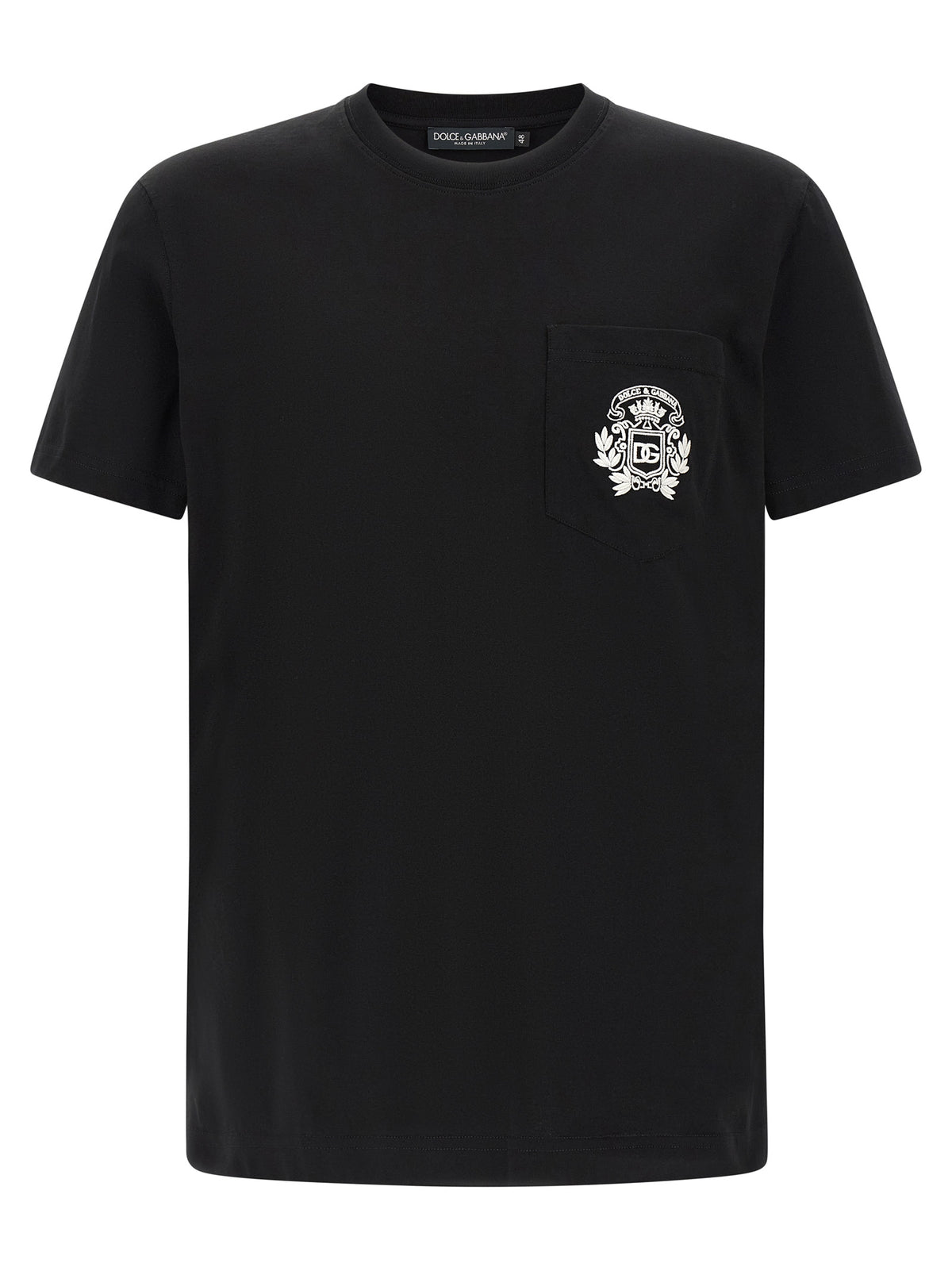 Dolce & Gabbana Black Cotton T-Shirt for Men