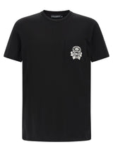 Dolce & Gabbana Black Cotton T-Shirt for Men