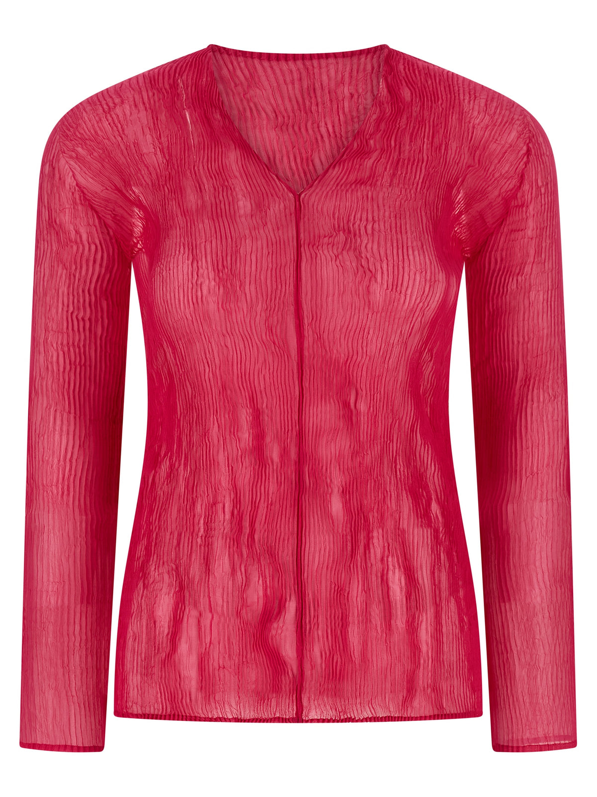 Chemise Issey Miyake en polyester fuchsia