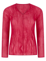 Chemise Issey Miyake en polyester fuchsia