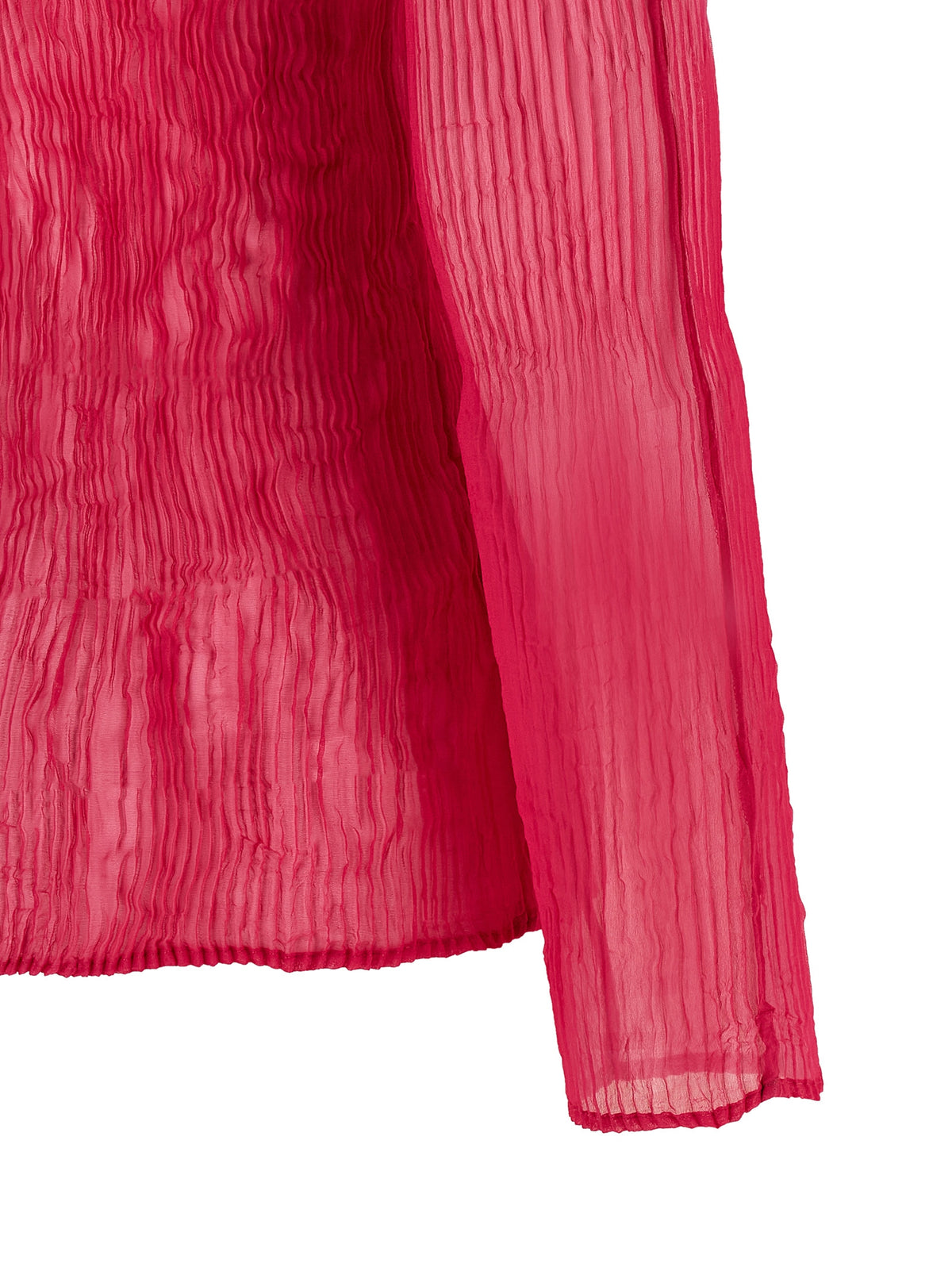 Chemise Issey Miyake en polyester fuchsia