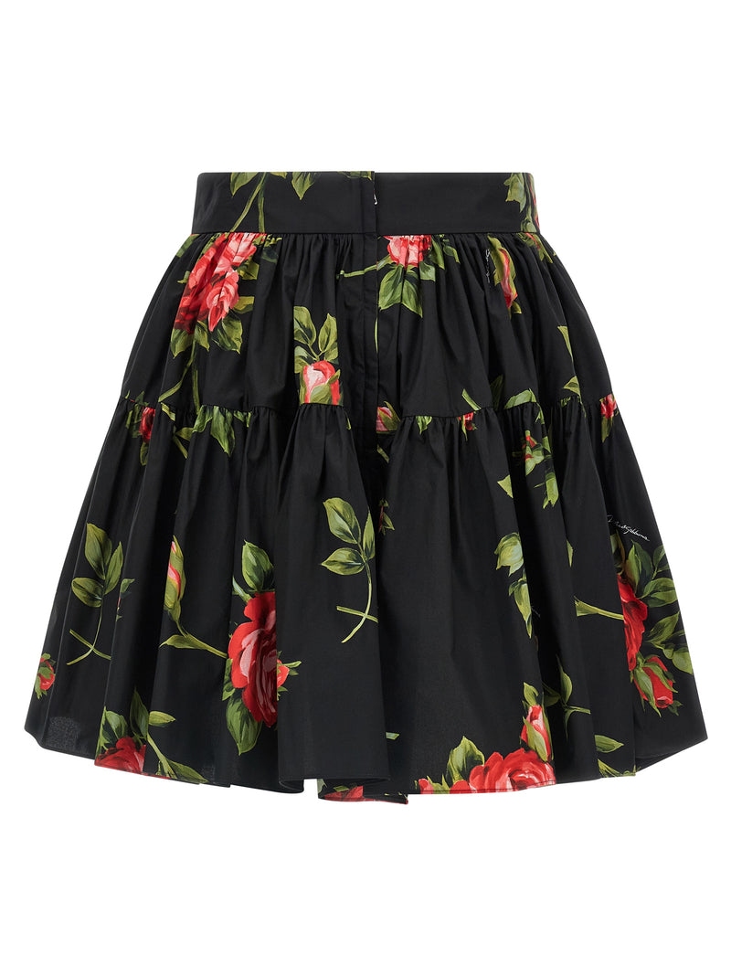 Jupe longue Dolce & Gabbana en coton noir