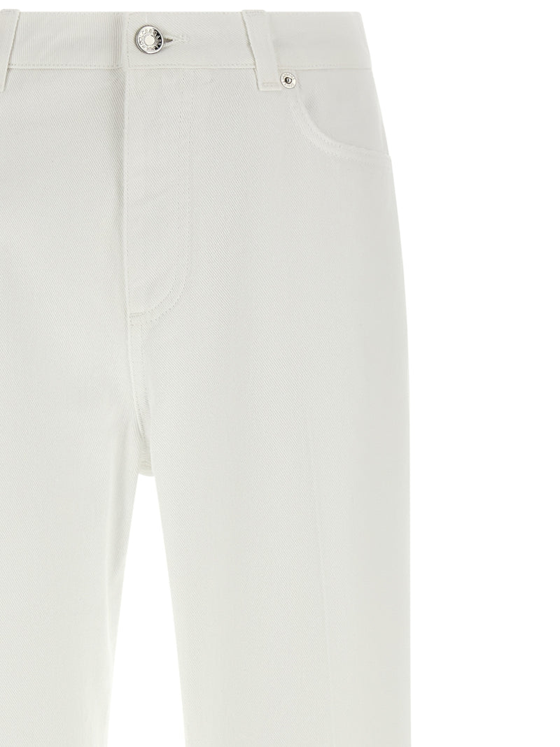 Dolce & Gabbana White Cotton Flared Jeans for Women