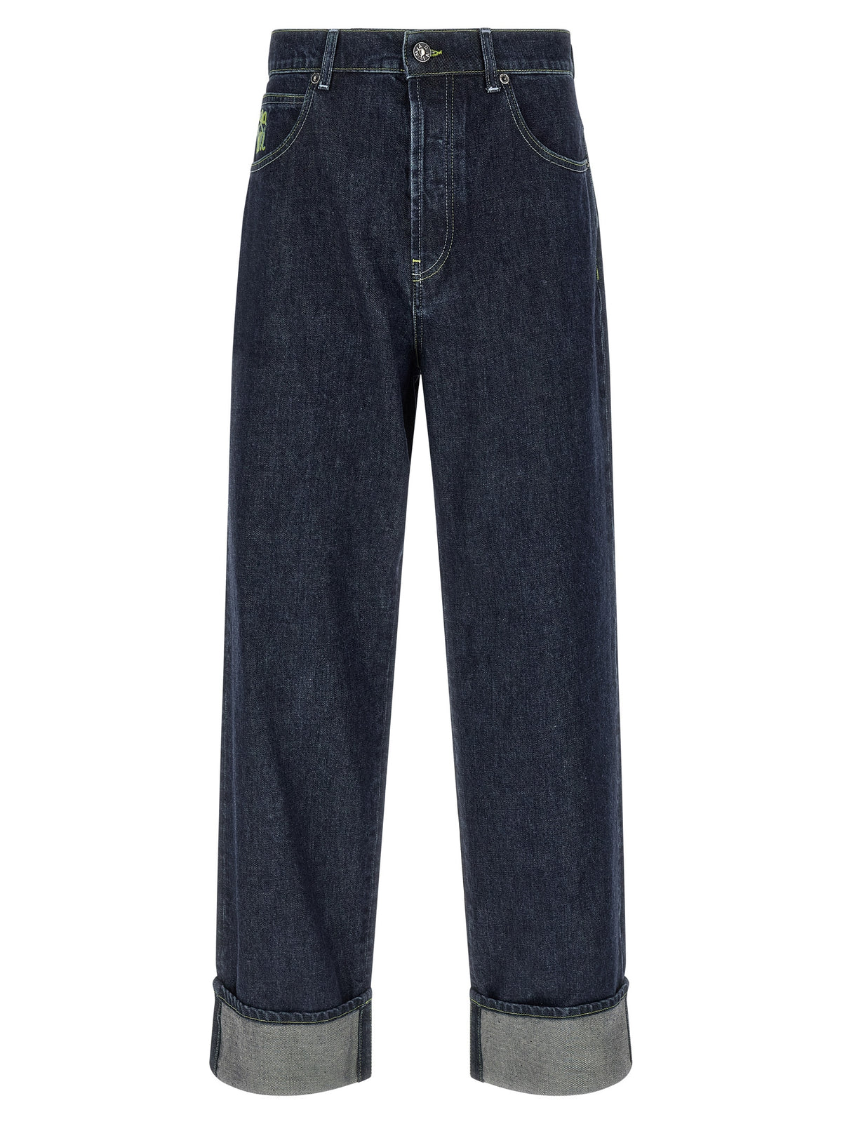 Marni Jean droit en coton bleu