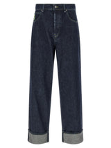 Marni Jean droit en coton bleu