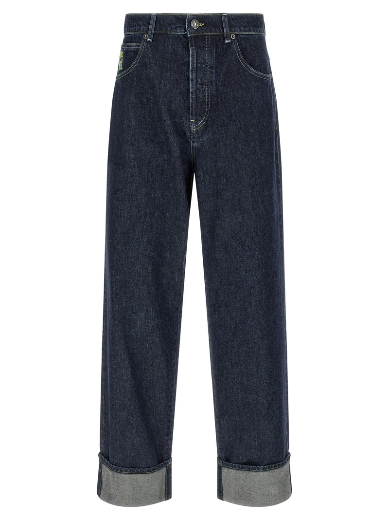 Marni Jean droit en coton bleu