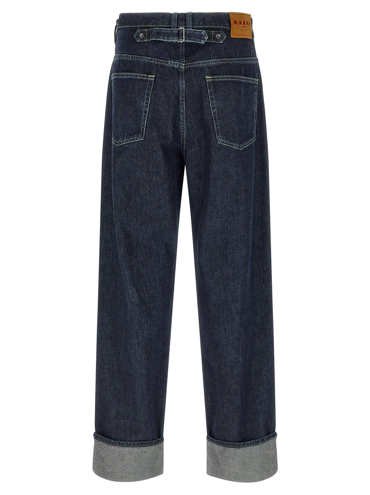Marni Jean droit en coton bleu