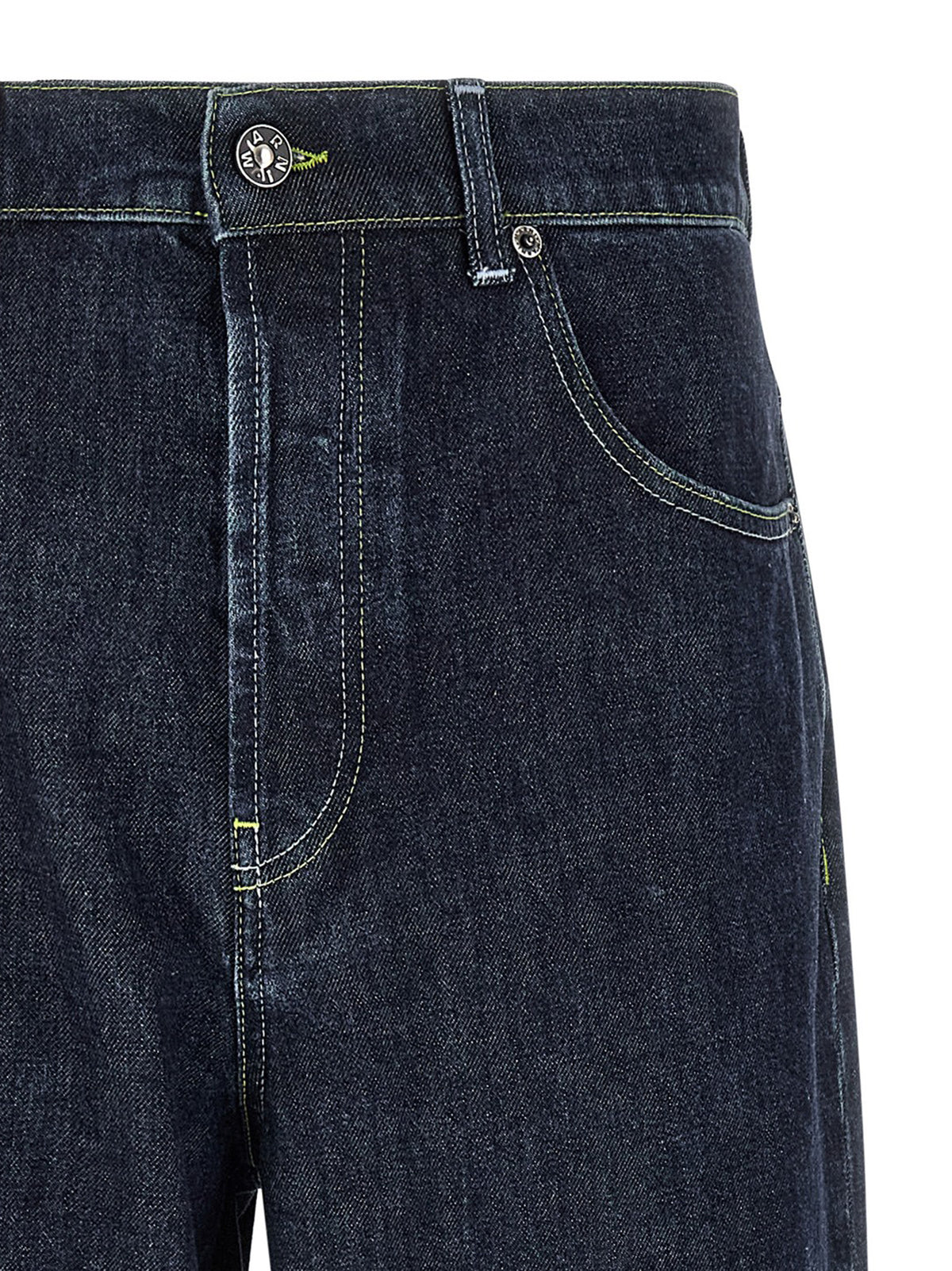 Marni Jean droit en coton bleu