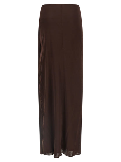 Elisabetta Franchi Brown Viscose Mini Skirt