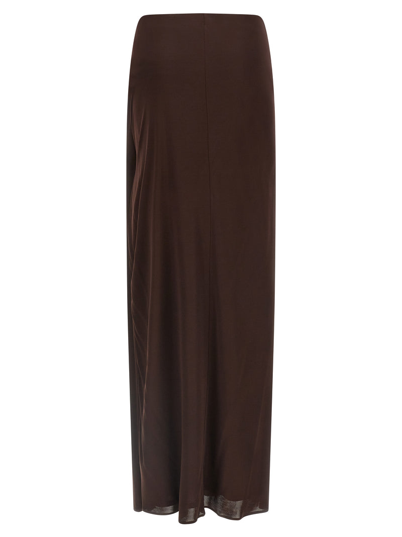 Elisabetta Franchi Brown Viscose Mini Skirt