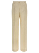 P.A.R.O.S.H. Pantalon décontracté en viscose beige