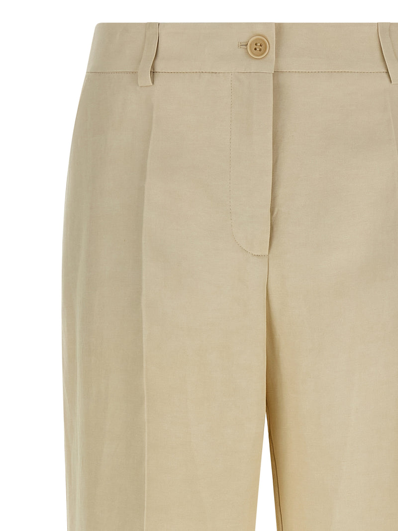 P.A.R.O.S.H. Pantalon décontracté en viscose beige
