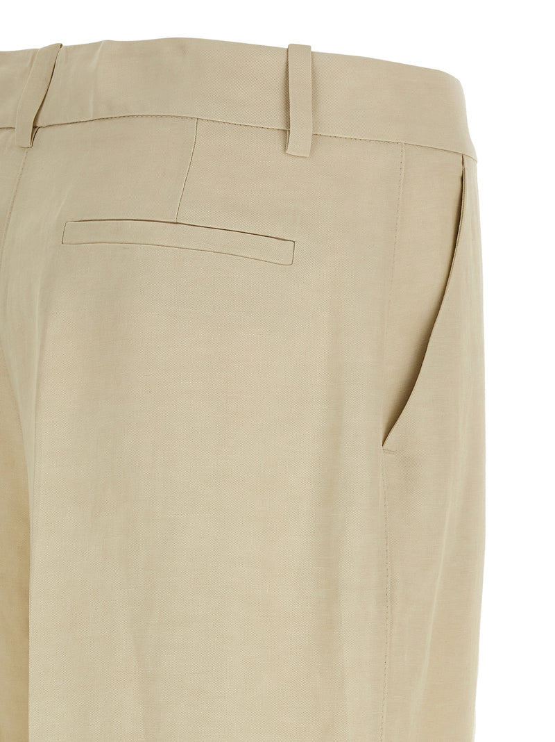 P.A.R.O.S.H. Pantalon décontracté en viscose beige