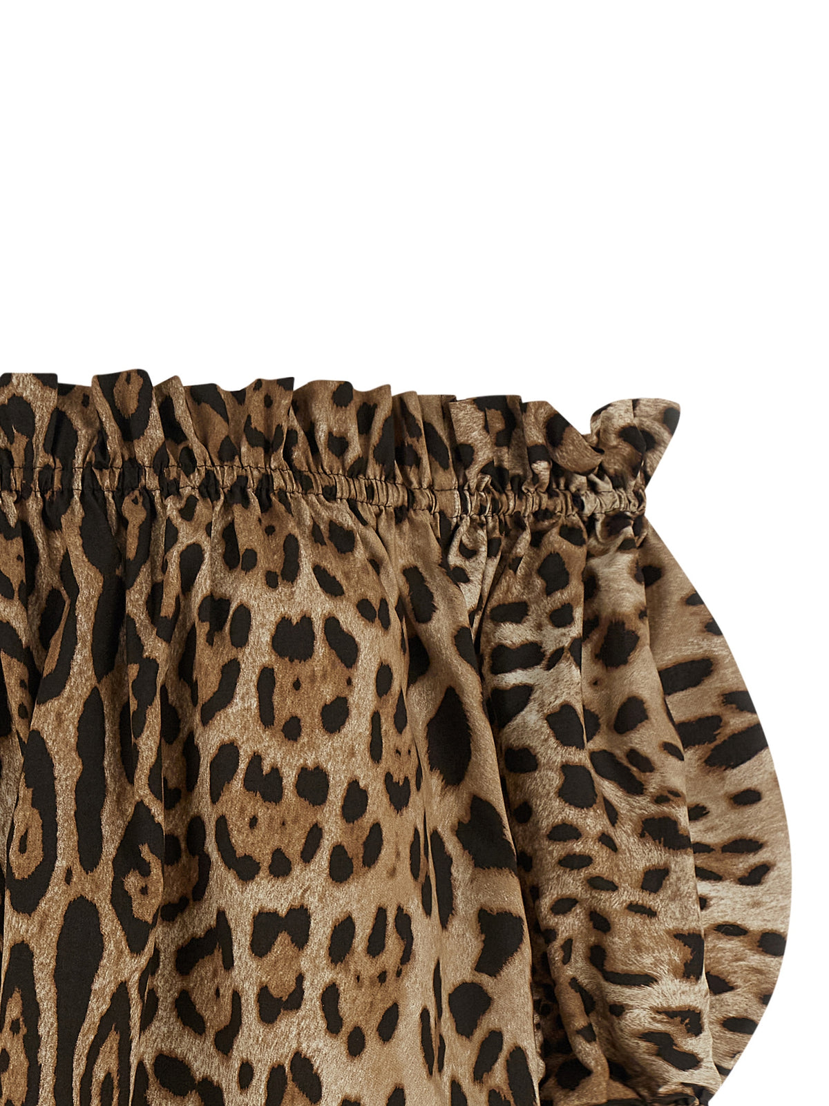Dolce & Gabbana Brown Cotton Shirt - Off-the-Shoulder Design