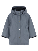 MooRER Florida Blue Polyester Shell Jacket