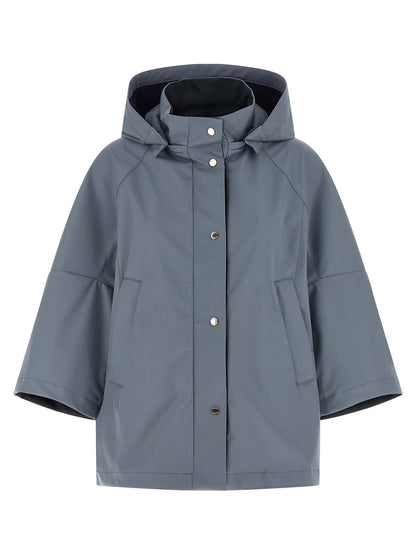 MooRER Blue Polyester Shell Jacket