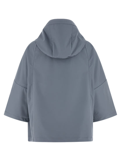 MooRER Blue Polyester Shell Jacket