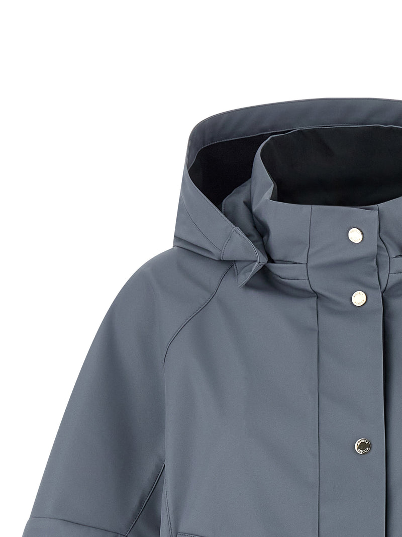 MooRER Florida Blue Polyester Shell Jacket