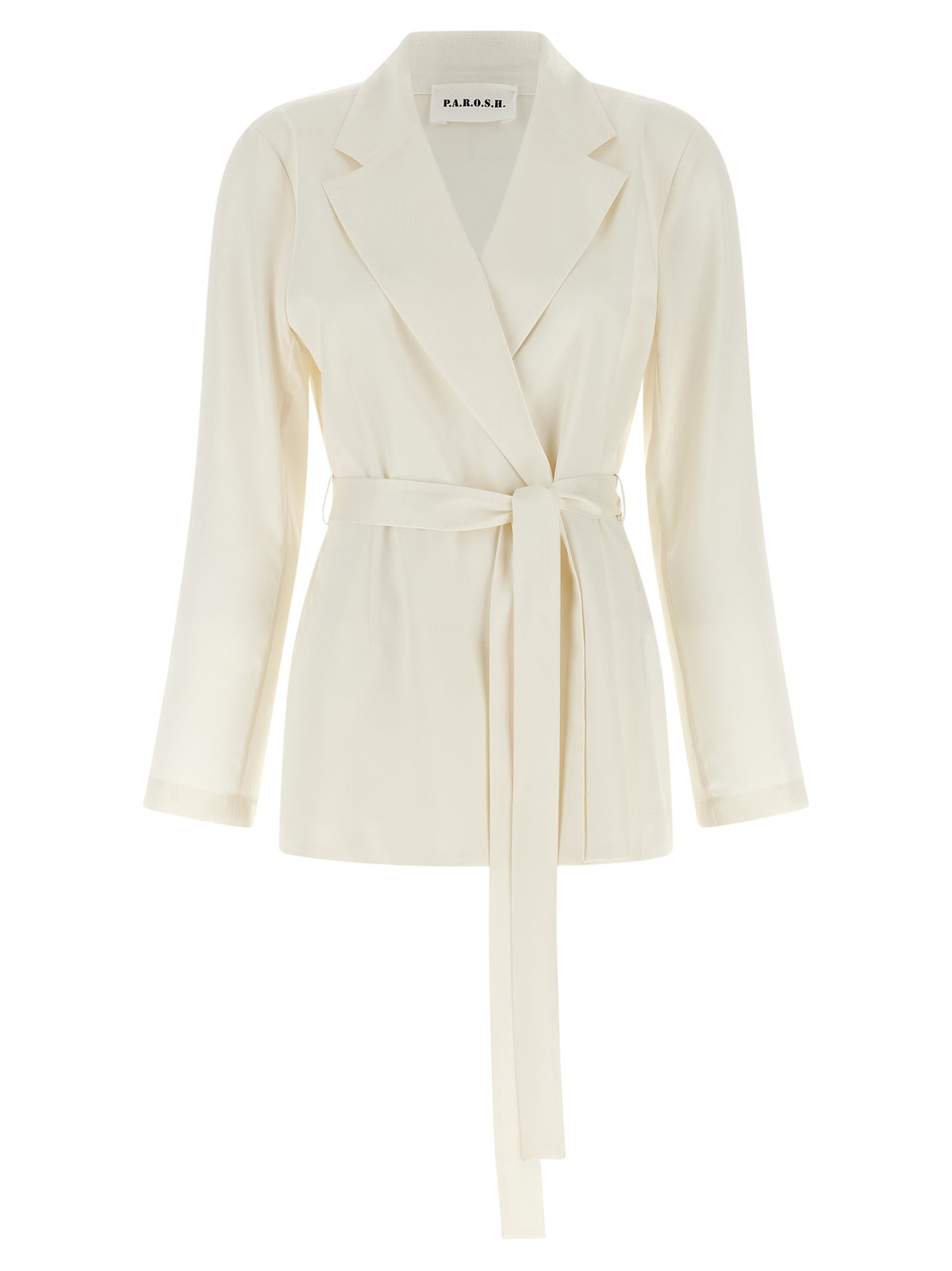 P.A.R.O.S.H. White Polyester Blazer - Stylish & Versatile
