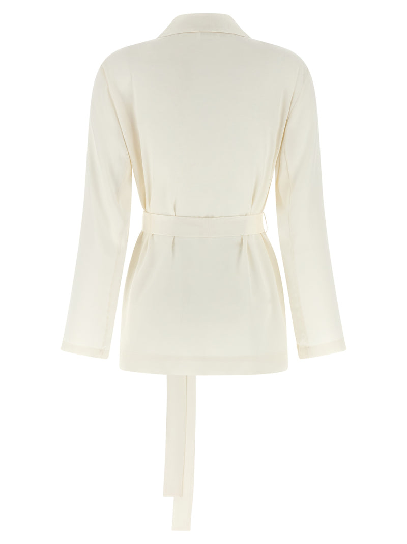 P.A.R.O.S.H. Paky White Polyester Blazer for Women