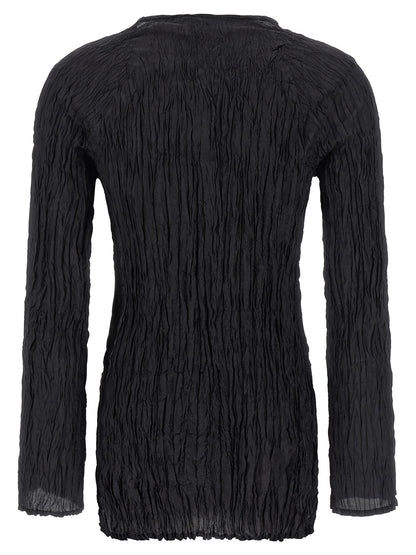 P.A.R.O.S.H. Black Silk Blouse