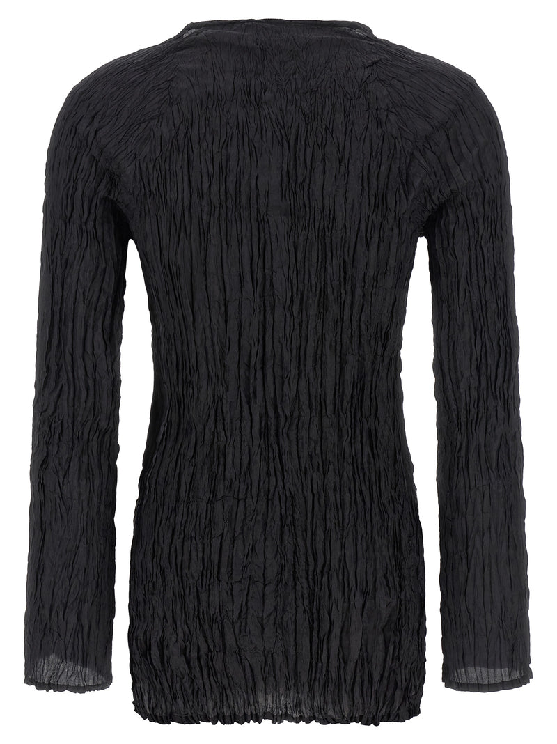 P.A.R.O.S.H. Black Silk Blouse