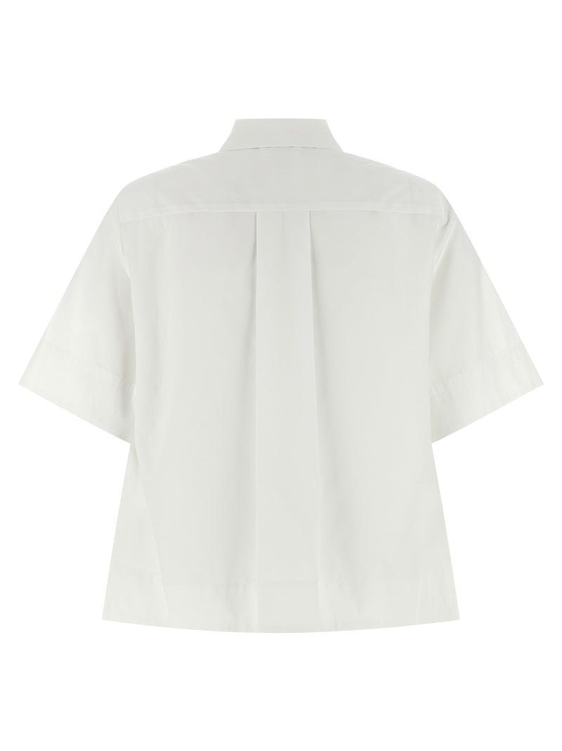 P.A.R.O.S.H. Cubo26 White Cotton Blouse for Women