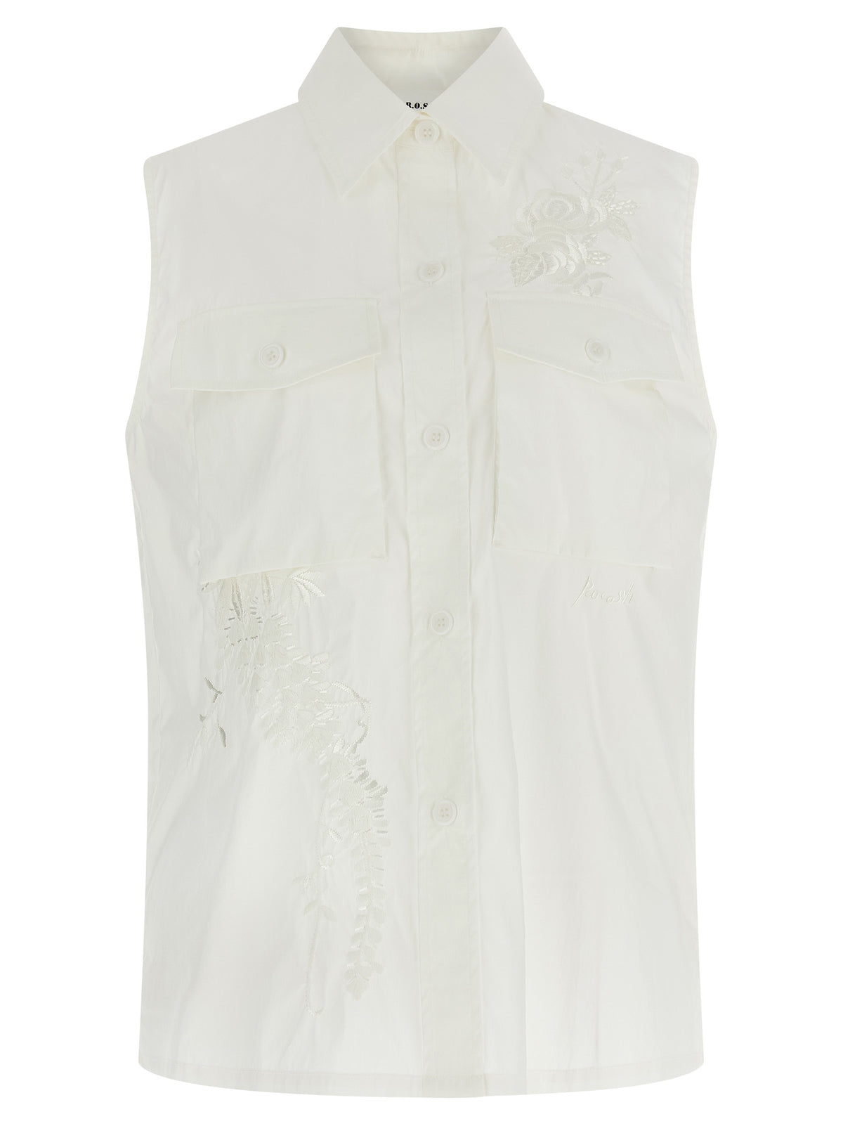 Chemisier blanc en polyamide P.A.R.O.S.H.