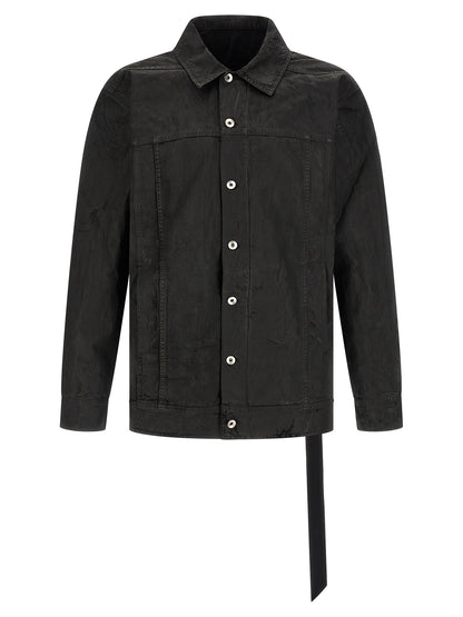 DRKSHDW Black Cotton Denim Jacket