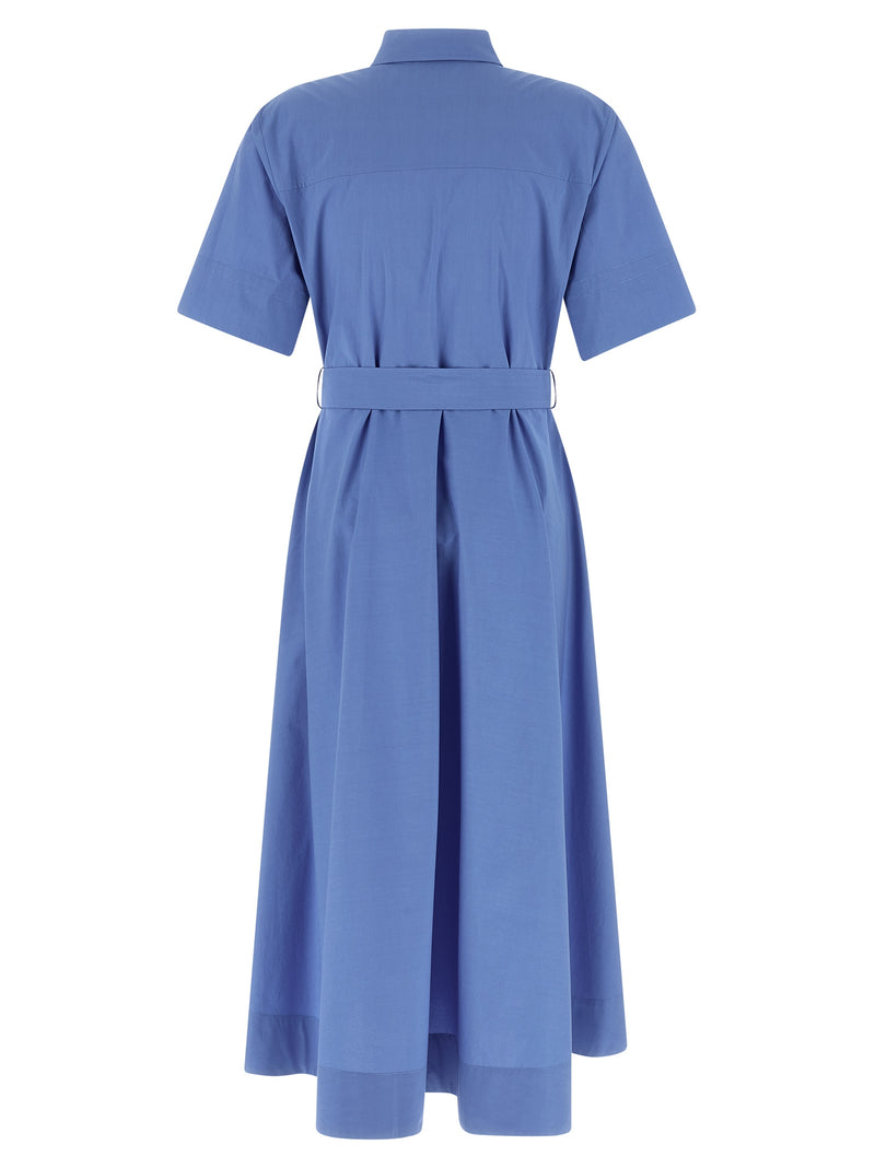 Robe midi en coton bleue P.A.R.O.S.H.