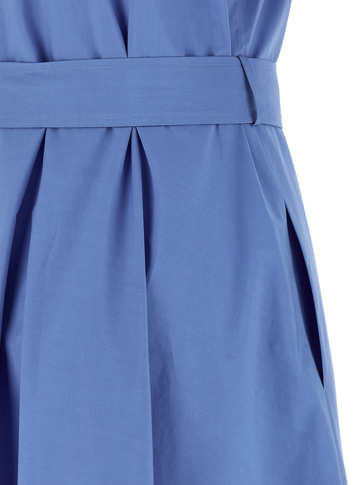 Robe midi en coton bleue P.A.R.O.S.H.