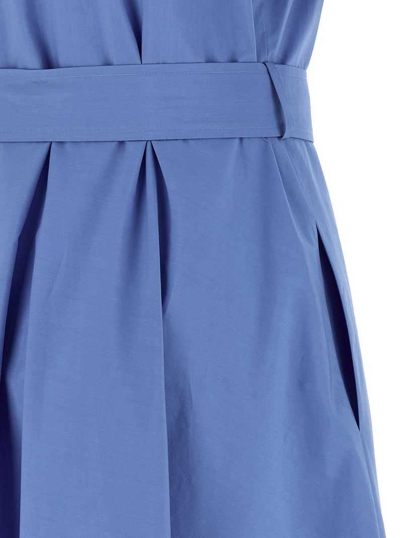 Robe midi en coton bleue P.A.R.O.S.H.