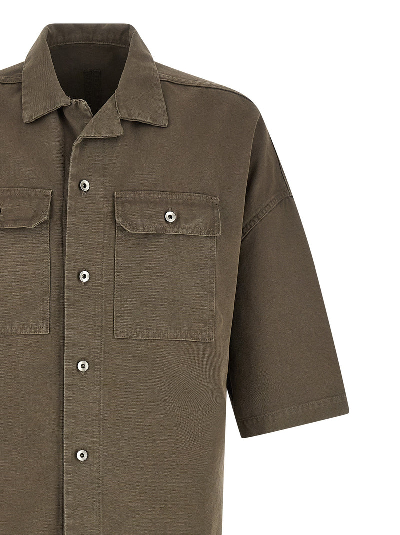 DRKSHDW Magnum Tommy Gray Cotton Blouse for Men