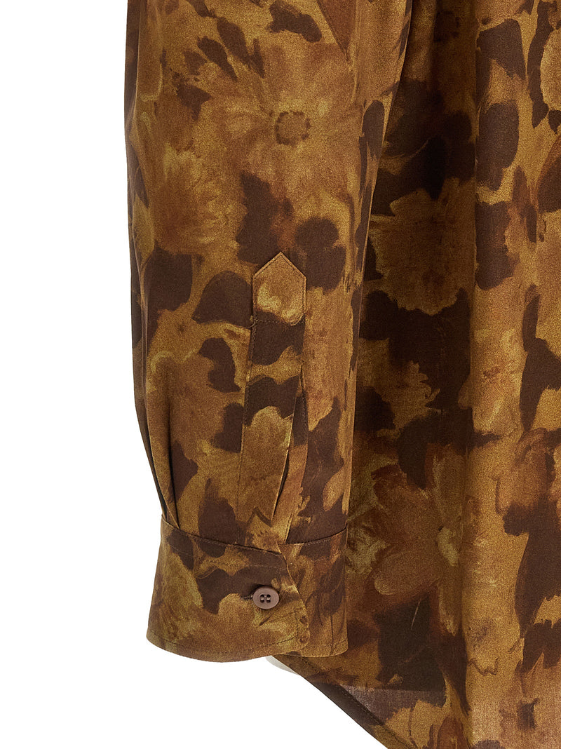 Chemisier Magliano marron en viscose