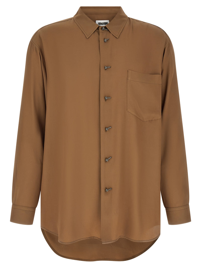 Chemisier Magliano marron en acétate