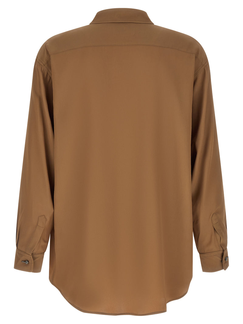 Chemisier Magliano marron en acétate