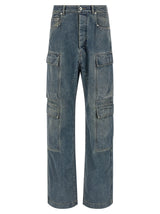 Pantalon cargo DRKSHDW bleu en coton