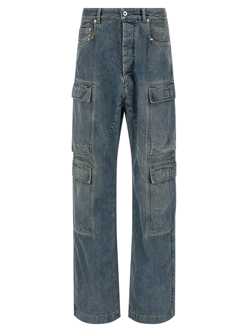 Pantalon cargo DRKSHDW bleu en coton