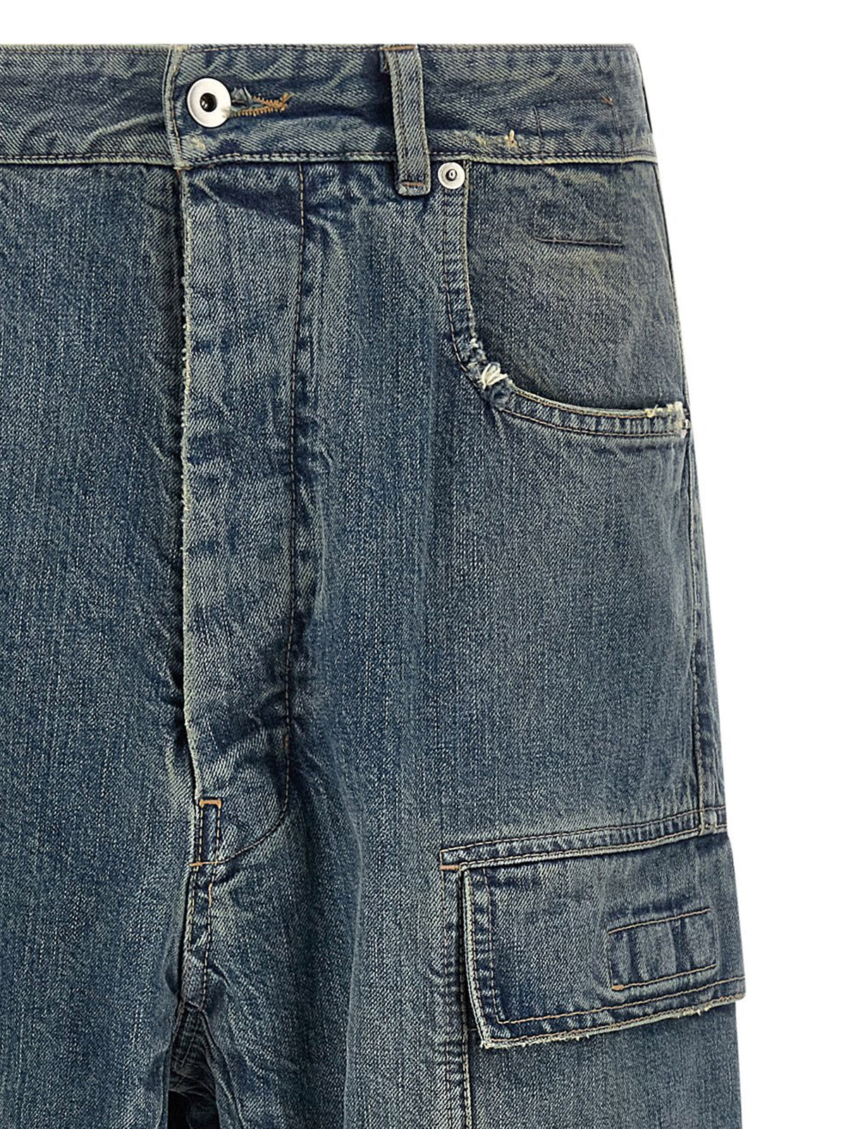 Pantalon cargo DRKSHDW bleu en coton
