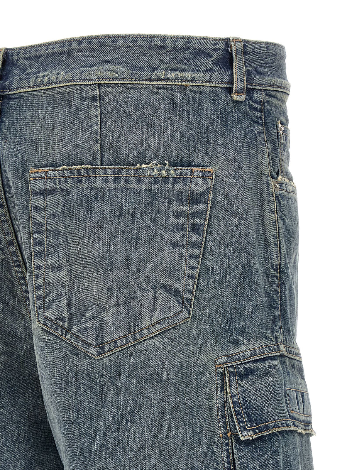 Pantalon cargo DRKSHDW bleu en coton