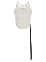 DRKSHDW Basic White Cotton Tank Top for Women
