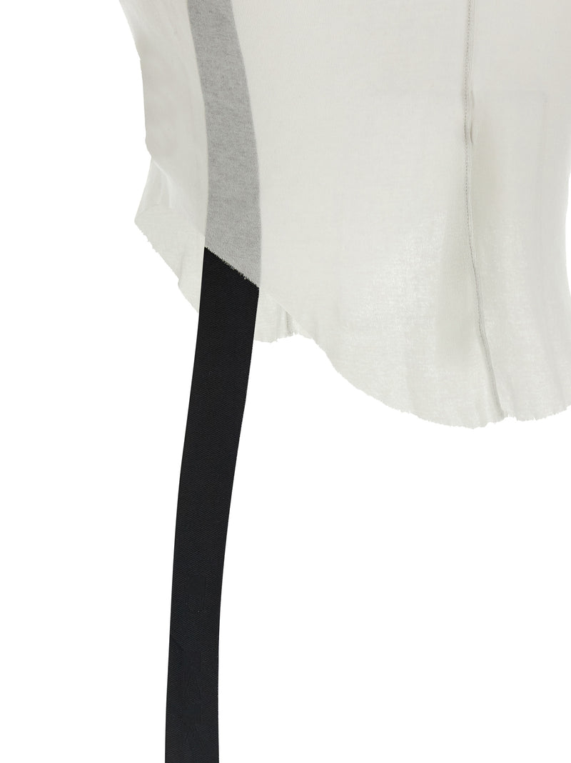 DRKSHDW Basic White Cotton Tank Top for Women